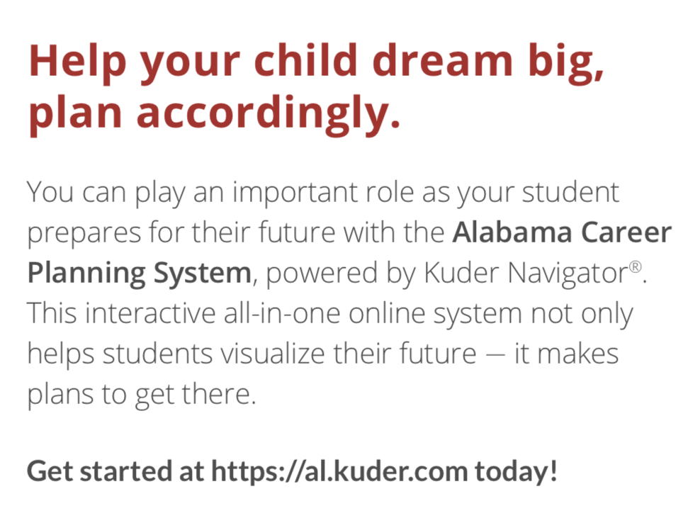 Alabama Career Planning System Alabama Career Planning System